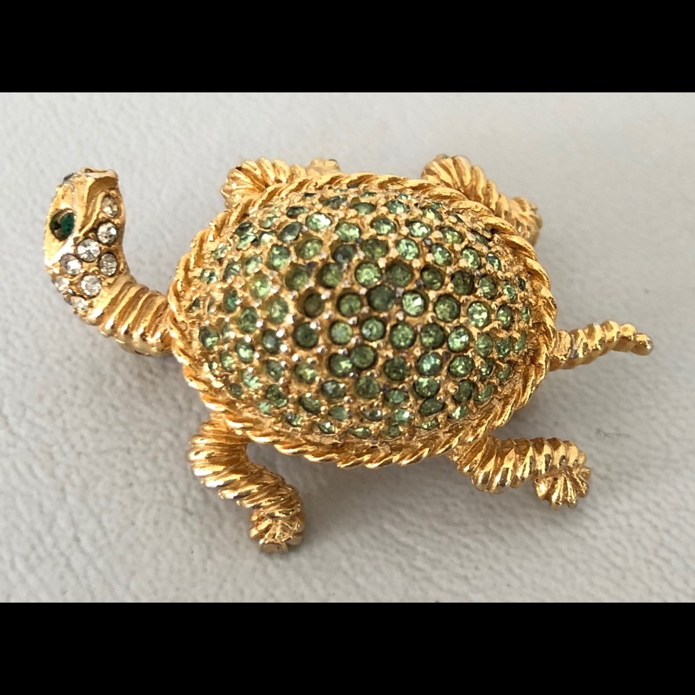 Vintage Turtle Brooch by DeNicola